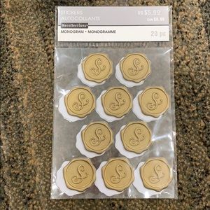 NWT | Letter S Stickers Monogram